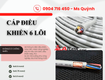 Cáp điều khiển Altek Kabel 6x0.5, 6x0.75, 6x1.0, 6x1.5 Đà Nẵng, Hà Nội 