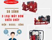 So sánh 3 loại máy bơm chữa cháy phổ biến nhất: điện diesel...