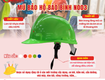 Mũ bảo hộ bảo bình n003 hàng việt, chất lượng chuẩn quốc tế...