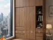 Tủ quần áo cửa lùa tam091 vân gỗ hiện đại