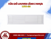 Cửa gió louver cánh z nhựa lou 88 