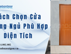 Cách chọn cửa phòng ngủ phù hợp diện tích 