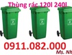 Cung cấp thùng rác đạt chuẩn giá rẻ  thùng rác 240l giá rẻ tại...