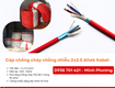 Cáp chống cháy chống nhiễu 2x2.5mm2 chính hãng Quảng Ngãi, Bình Định, Phú Yên 