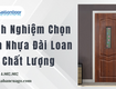 Kinh nghiệm chọn cửa nhựa đài loan chất lượng 