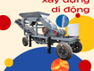 Dây chuyền nghiền trạc thải, xà bần di động