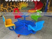 Mâm xoay trẻ em 5 chỗ ngồi, đu quay trẻ em ngoài trời 