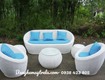 Bàn ghế sofa mây sò giá rẻ 