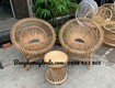 Bàn ghế mây bông sen 