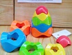 Tháp nhựa nhiều tầng vui nhộn học màu, học hình, học đếm và so sánh,...