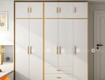 Tủ quần áo tam053 chân gỗ phong cách hàn quốc 
