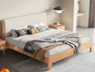 Giường Ngủ Gỗ Tự Nhiên Có Bọc Nệm Đầu Giường Cao Cấp 