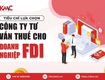 Công Ty TNHH Tư Vấn KMC   Tư vấn thuế uy tín chuyên nghiệp 