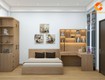 Combo Phòng Ngủ Gỗ Công Nghiệp Màu Vân Gỗ Hiện Đại 