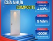 Các lưu ý khi sử dụng cửa nhựa Composite 