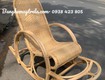 Ghế bập bênh thư giãn đan kín mây tre 