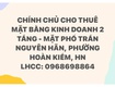 Chính chủ cho thuê mặt bằng kinh doanh 2 tầng   mặt phố trần...