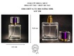 Sỉ chai thủy tinh chiết nước hoa vuông 50ml   Nắp tím 