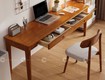 Bàn làm việc gỗ tự nhiên tích hợp 2 hộc kéo tiện lợi