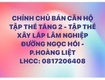 Cần bán căn hộ tập thể tầng 2 phòng 206   tập thể xây...