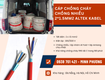 Cáp chống cháy chống nhiễu 2x1.5mm2 altek kabel giao ngay hà nội, nam định 