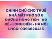 Cho thuê nhà mặt phố số 6 đường hồng tiến   bồ đề   long biên...