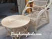 Bàn ghế mây uống trà thư giãn 