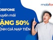 Ngày vàng mobifone   nạp thẻ nhận ưu đãi 50 