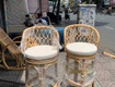 Ghế quầy bar mây tre đan 