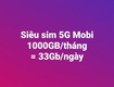 Siêu sim 5G mobifone 33gb/ngày 