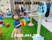 Trụ bóng rổ mầm non, trụ bóng rổ 3 vòng trẻ em 