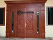 Cửa thép vân gỗ cửa chính 