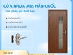 Cửa nhựa abs hàn quốc giá tốt tại đồng nai 