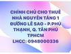 Cho thuê nhà nguyên tầng 1 đường lê sao   p.phú thạnh, quận tân phú 