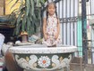 Cơ sở chậu hoa Thế Sơn   chậu hoa dán sành sứ   chậu khảm sành...