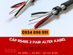 Xả kho Cáp RS485 2 Pair 18 AWG   Chiết khấu cực cao tại Khánh Hòa, Gia...