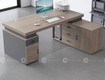 Bàn Giám Đốc Gỗ Công Nghiệp MDF Phủ Melamine Kèm Tủ Phụ Lưu Trữ 