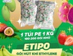 Gói hút ethylene etipo chống chín cho chuối, xoài giá siêu hạt dẻ 