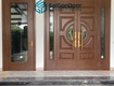 Bàn giao công trình cửa thép vân gỗ 