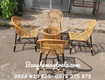 Bàn ghế cafe sò nhựa nhỏ gọn giá rẻ 