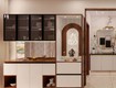 Các mẫu tủ bếp hiện đại kết hợp bàn thờ ông Táo tiện nghi 