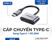 Cáp chuyển Type C sang Type C   Audio  PD 30W 