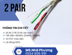 Cáp RS485 2 Pair 24 AWG Tại Đà Nẵng, Quảng Trị   Hàng Có Sẵn, Giao Nhanh...