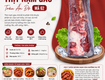 Nạm gàu trâu nhập khẩu   nhiều mỡ xen nạc hấp dẫn 