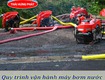 Quy trình vận hành máy bơm nước cứu hỏa chạy xăng đúng kỹ thuật 