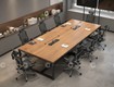 Bàn Họp Gỗ MDF Phủ Melamine Thiết Kế Chữ Nhật Cho 8 Người 