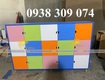 Tủ cặp dép mầm non 8 ô, tủ đựng balo mầm non 