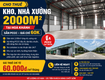 Cho thuê kho, nhà xưởng 2.000M  tại Hoà Khánh   SẴN PCCC   giá chỉ...