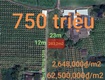 Bán lô đất thổ gần kcn phú ngãi trị giá 750 triệu 