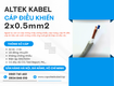 Cáp điều khiển 2x0.5 Altek Kabel chính hãng tại Hà Nội, Đà Nẵng, HCM 